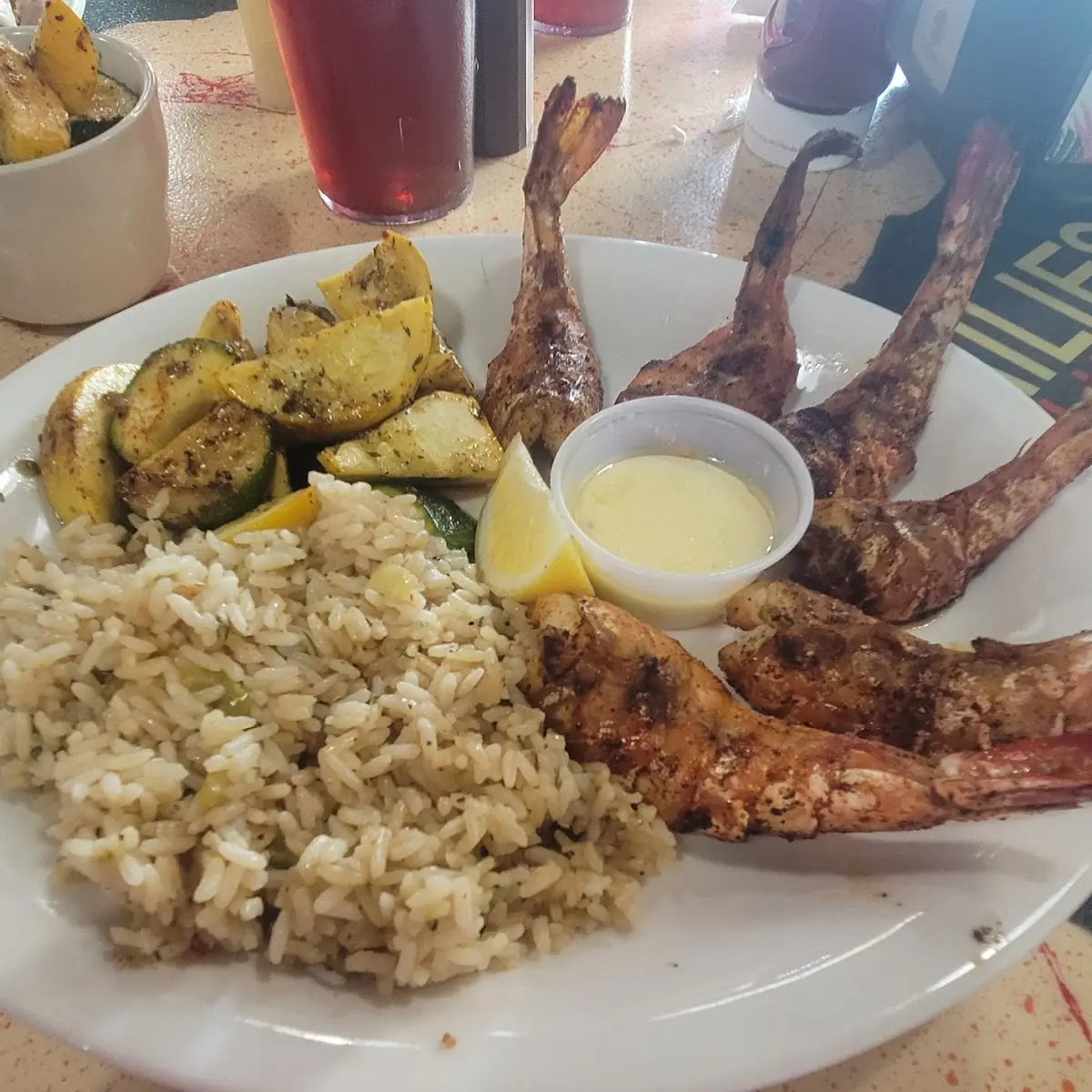 Grilled Shrimp Plate