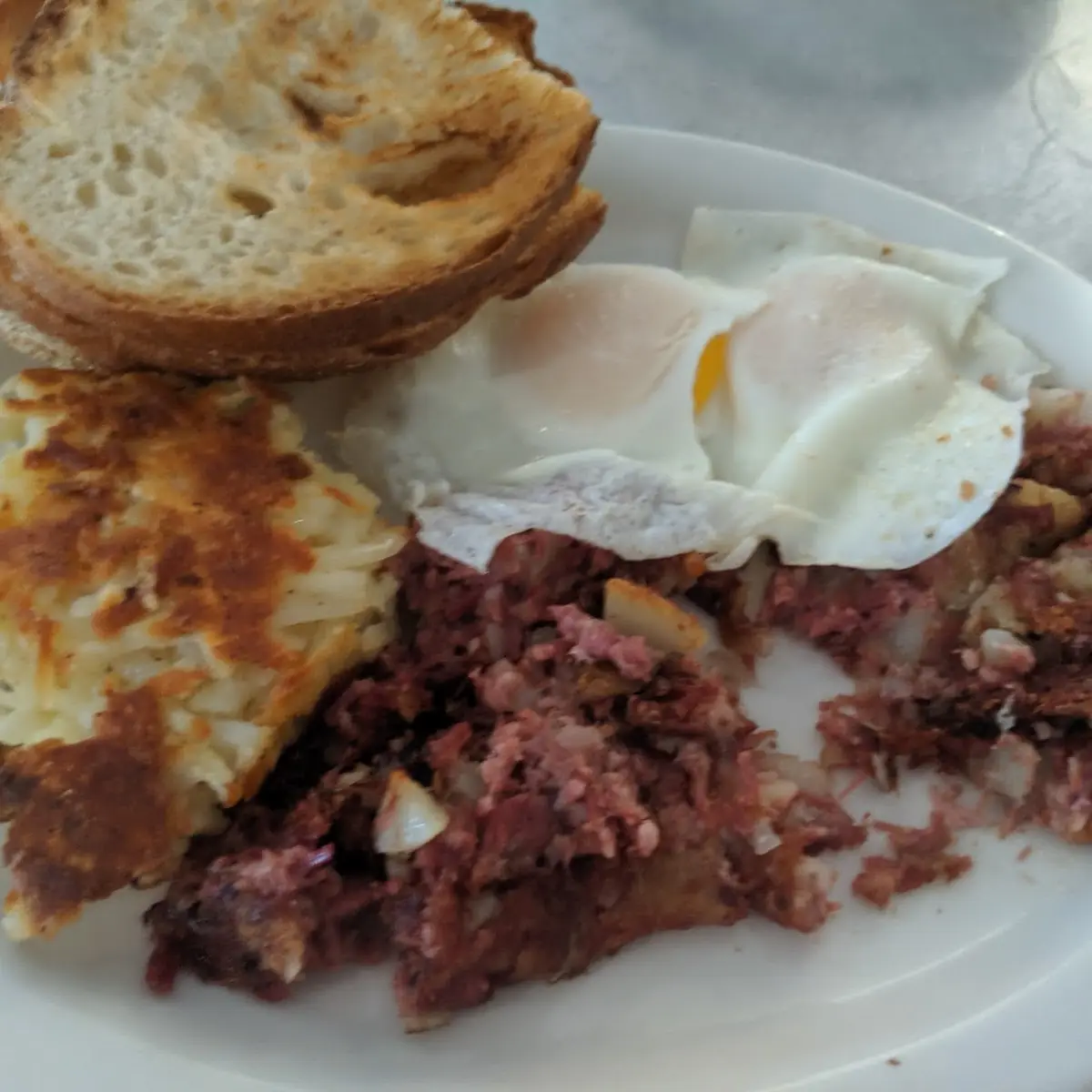House Made Corned Beef Hash and Eggs