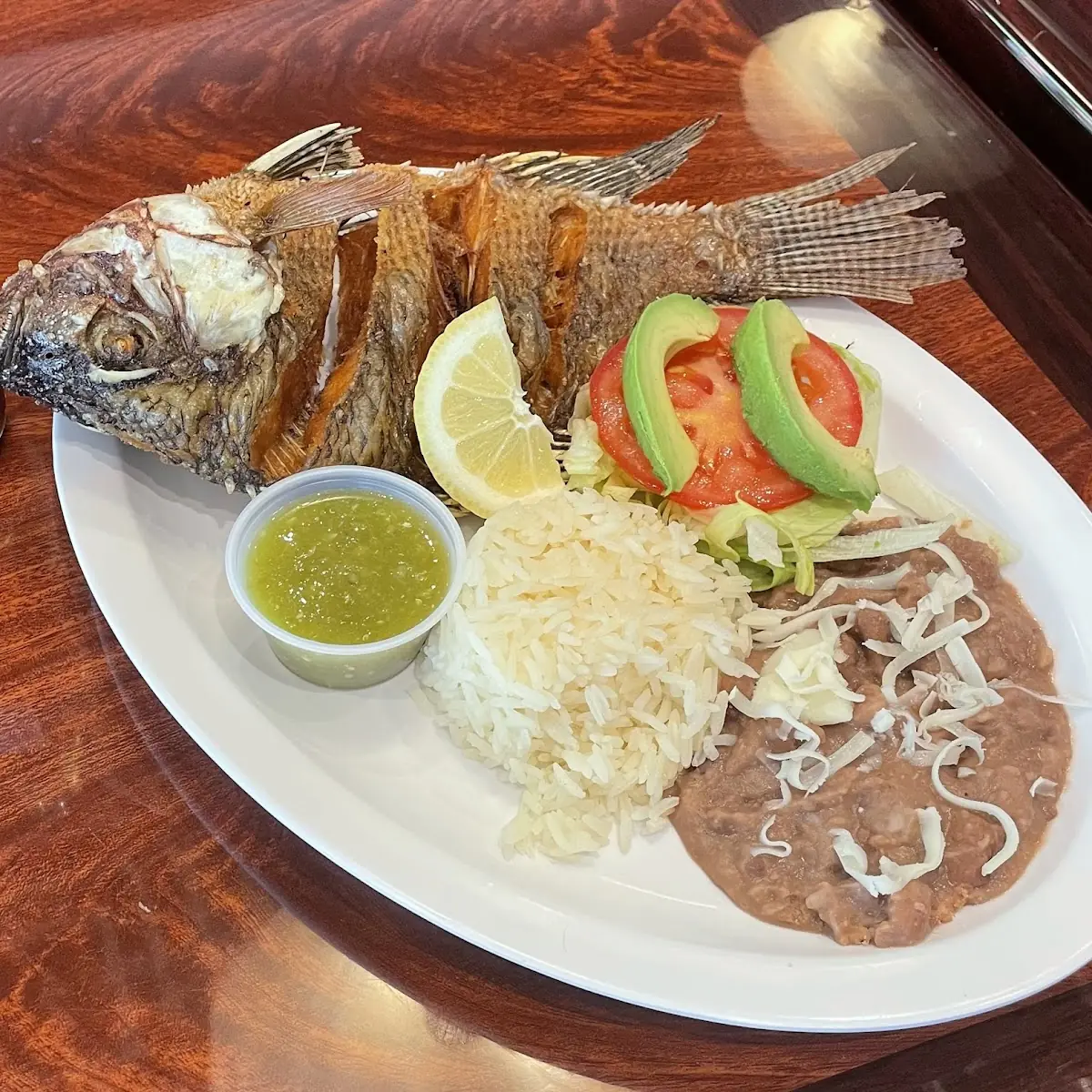 Fried Tilapia Fish Plate