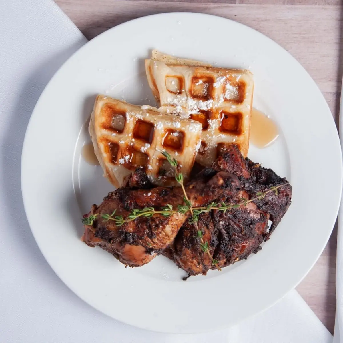 Jerk Chicken & Waffles