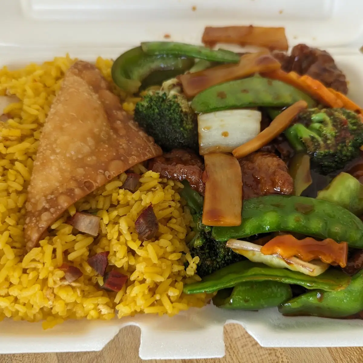 Chicken Wings with Pork Fried Rice