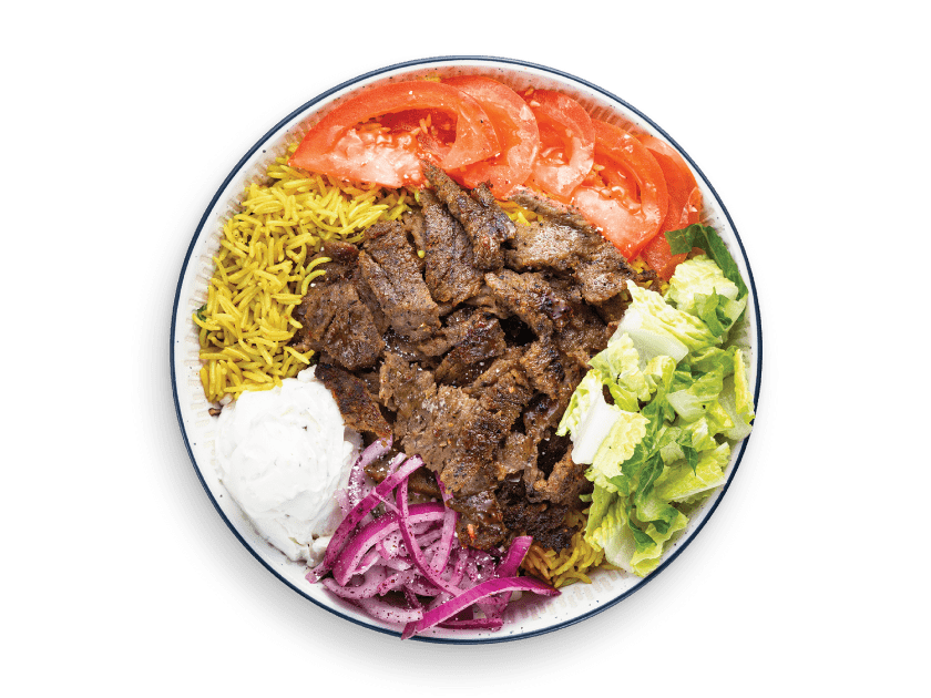 Beef Shawarma Rice Bowl, Tahini's Shawarma