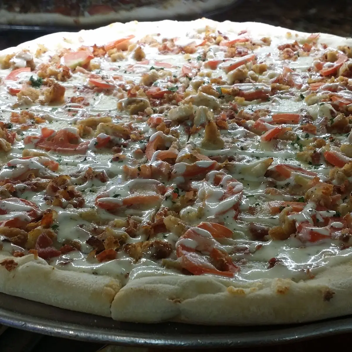 Chicken Bacon Ranch Pizza
