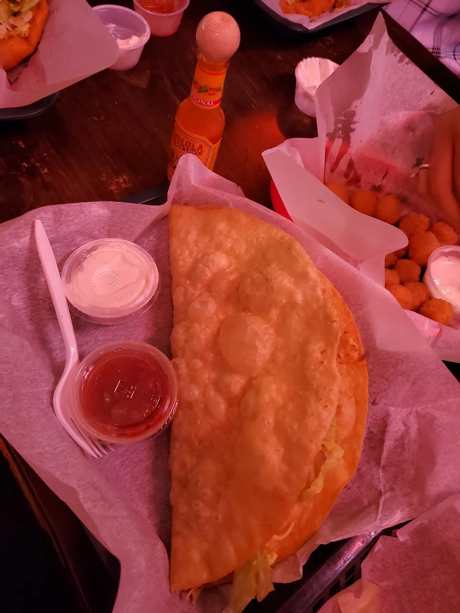 Gigantic Crispy Ground Beef Taco