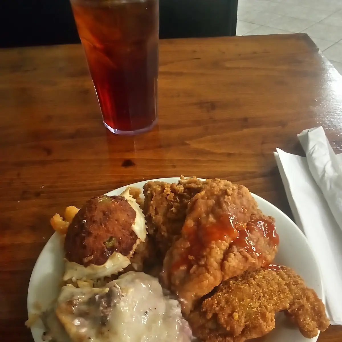 Fried Fish Chicken Chicken and Rice