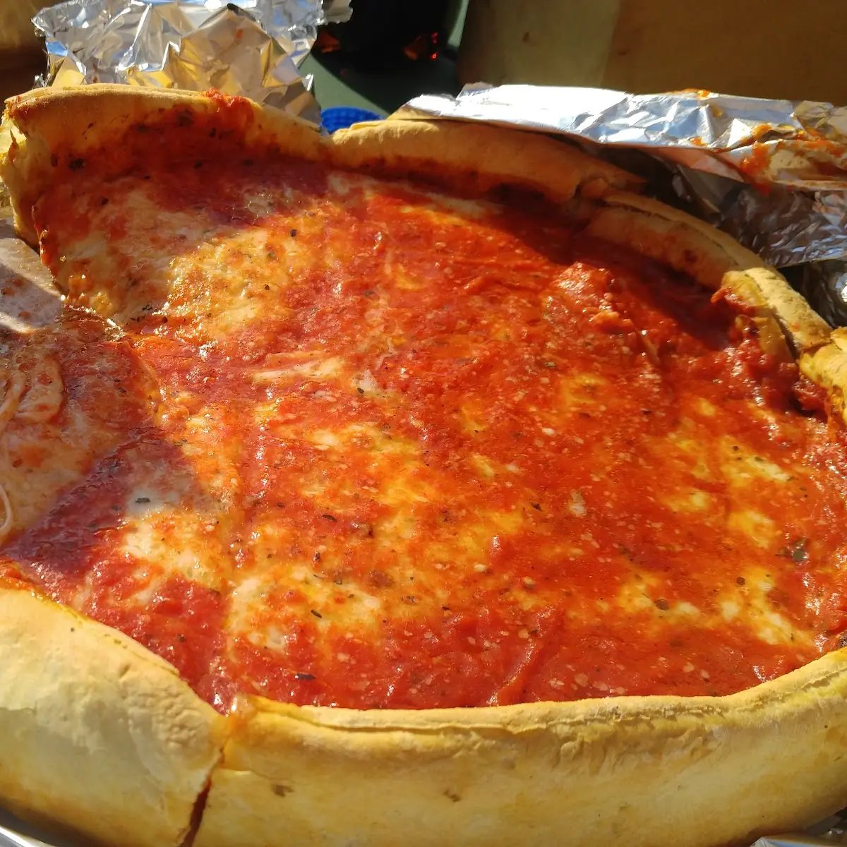 Chicago Style Pizza Slice