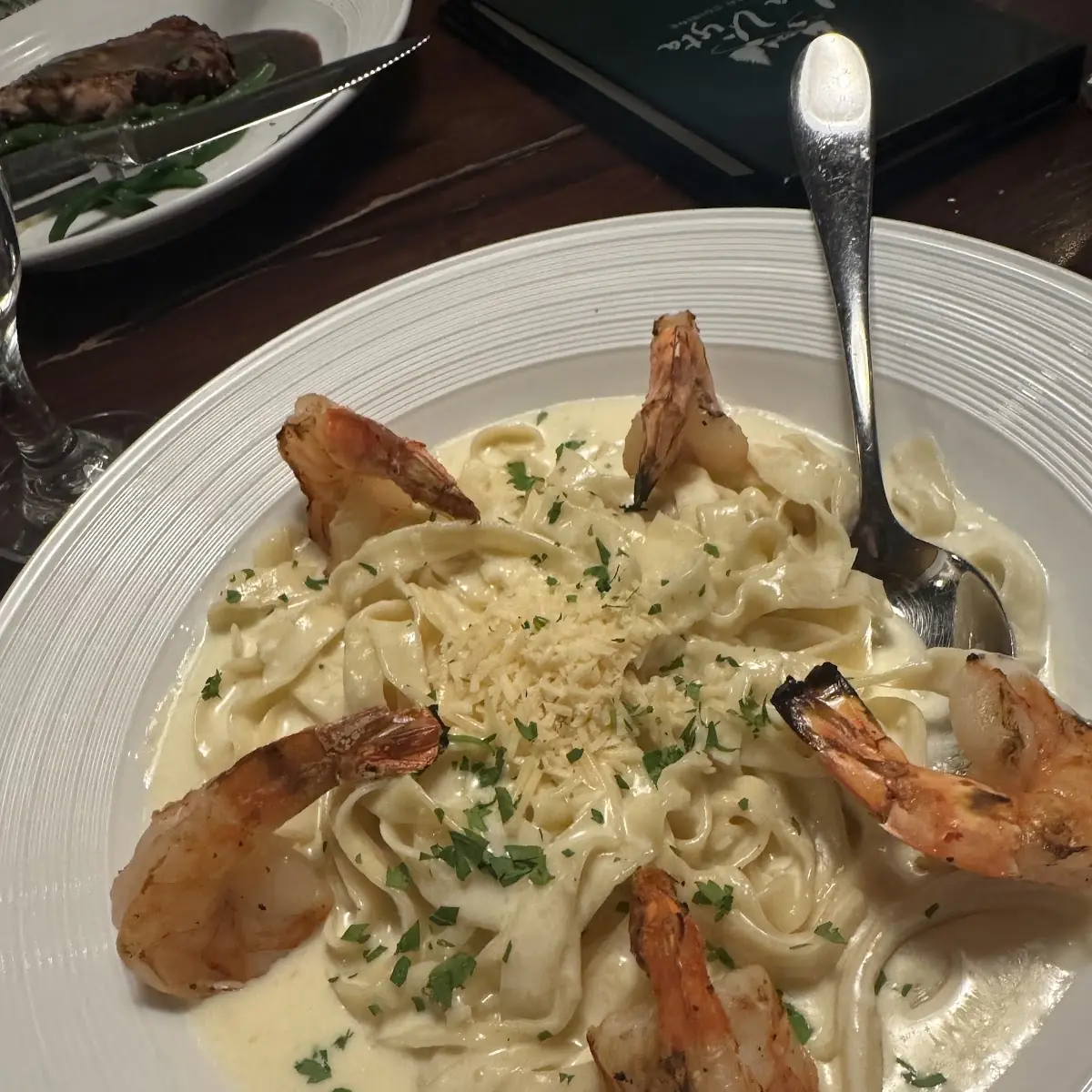 Fettuccine Alfredo with Shrimp