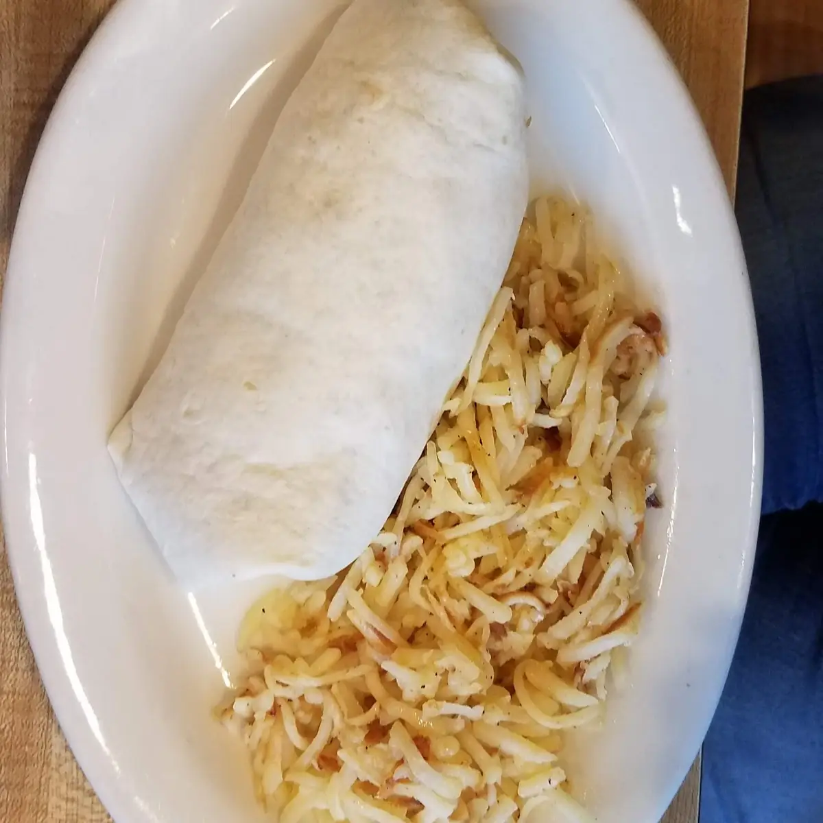 Breakfast Burrito with Hashbrowns