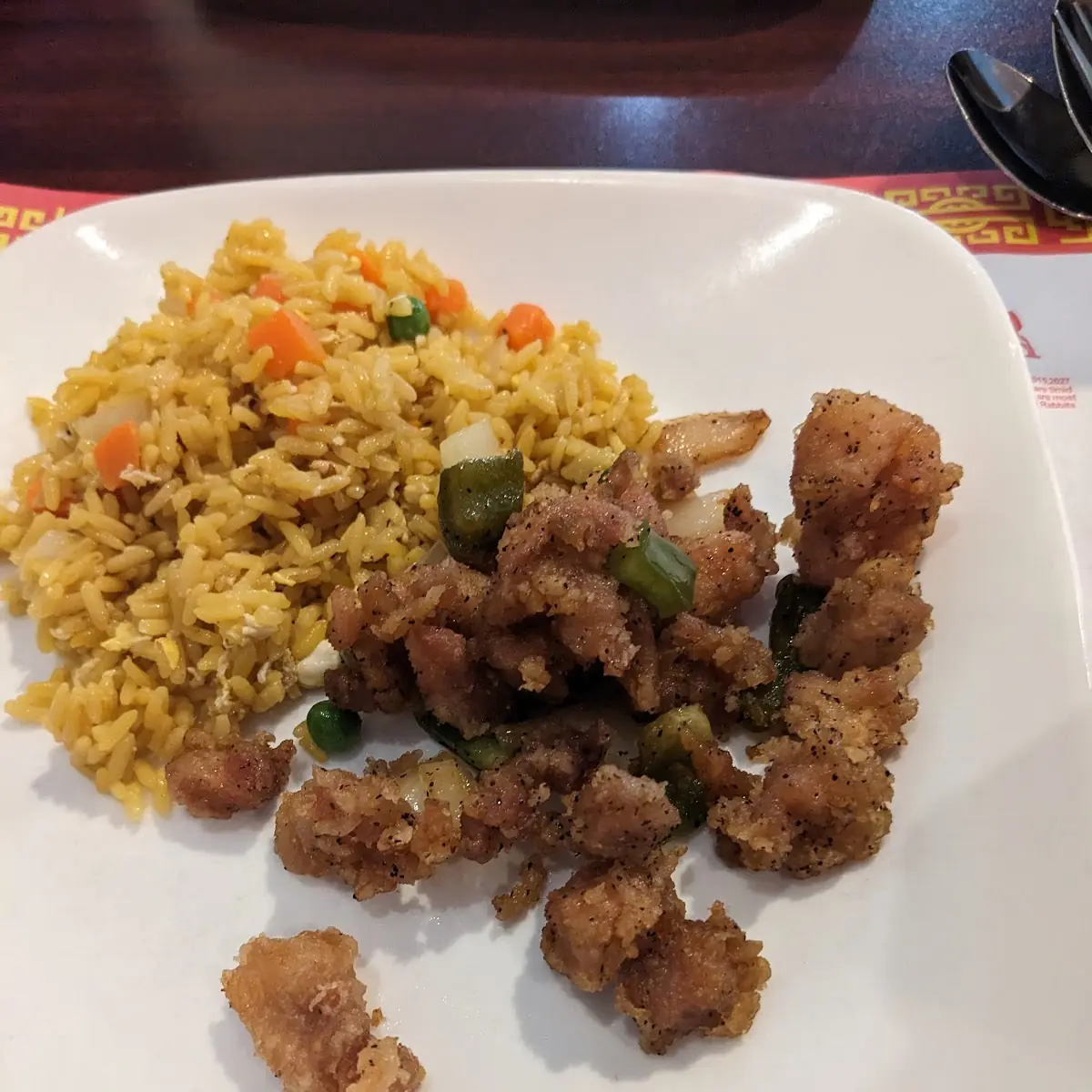 Sesame Chicken Rice and Vegetables