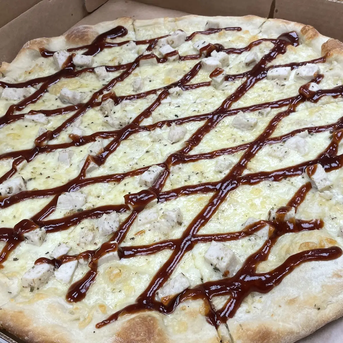 White BBQ Chicken Pizza