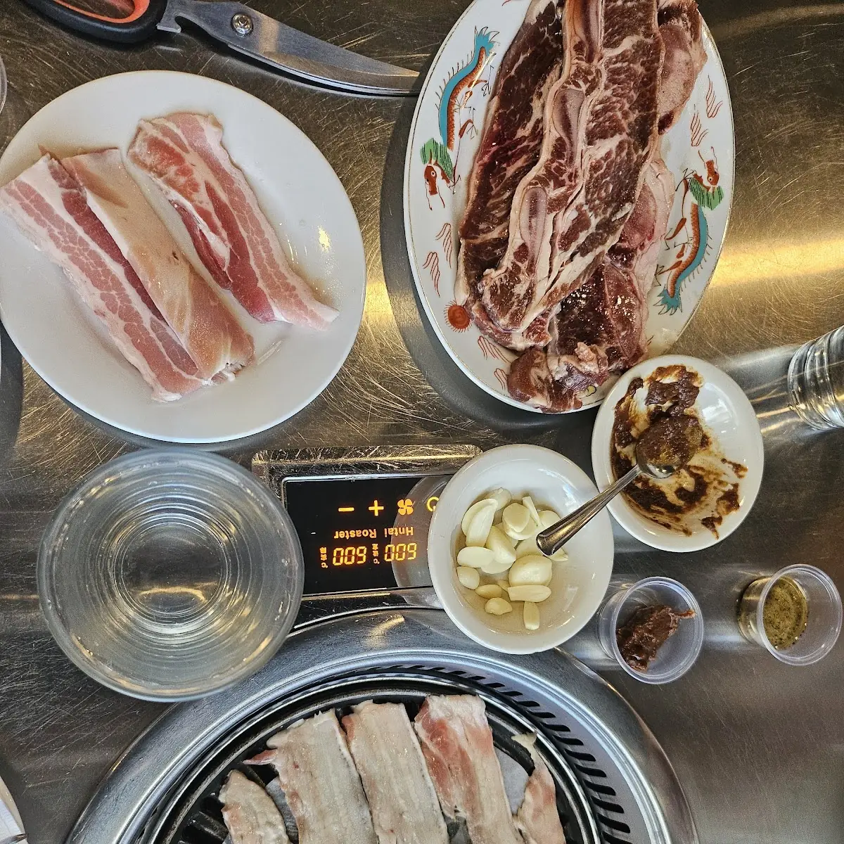 Pork Belly and Beef Brisket
