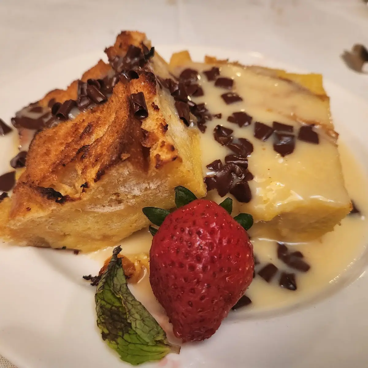 White Chocolate Bread Pudding