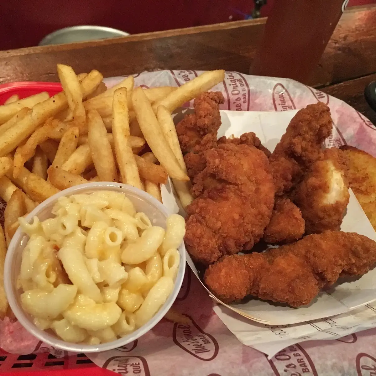 Mac and Cheese and Chicken Wings