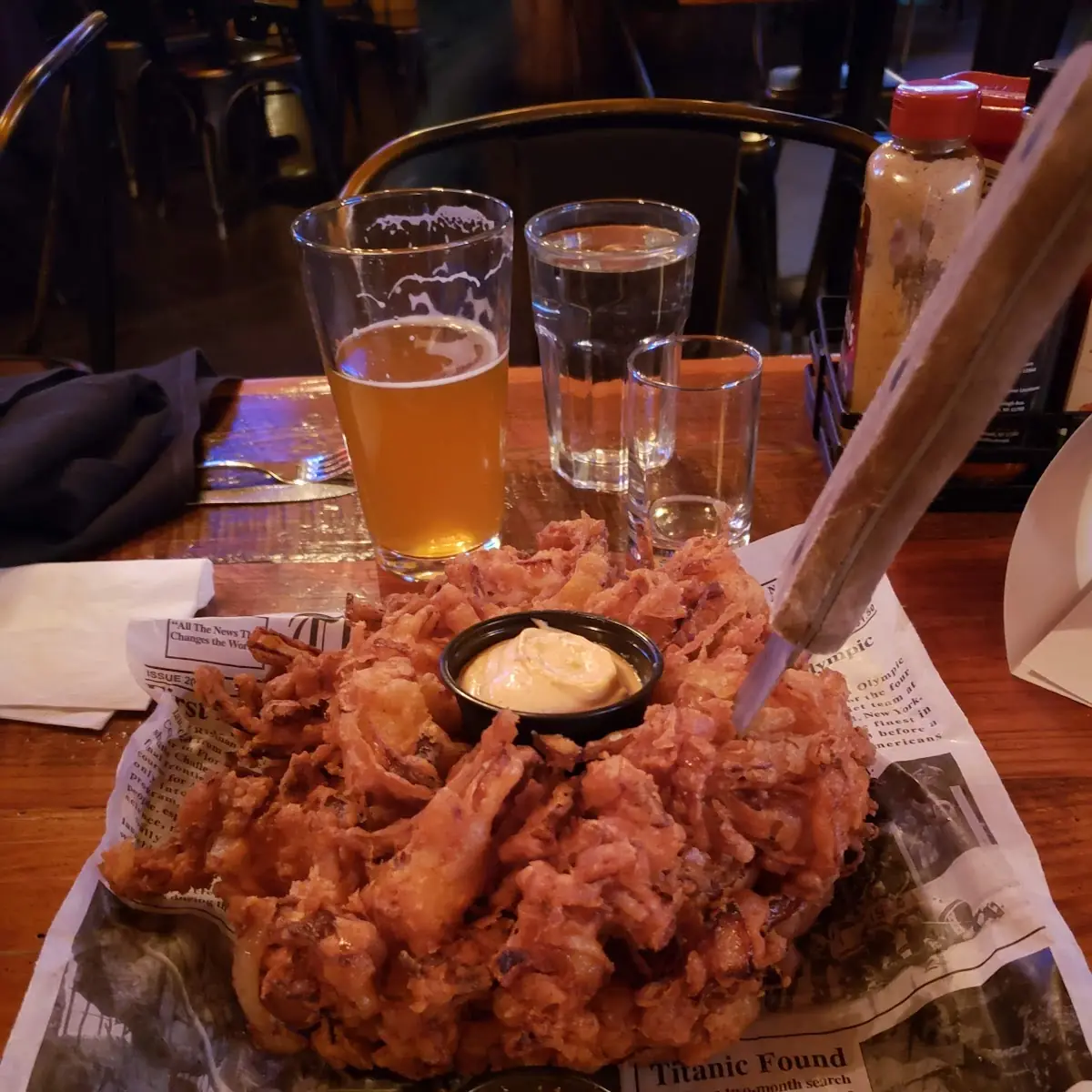 Beer-Battered Onion Blossom