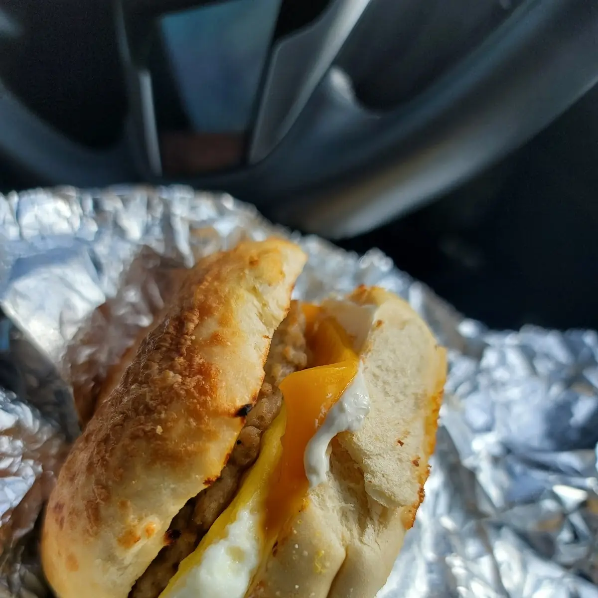Sausage Egg and Cheese Bagel with Cream Cheese