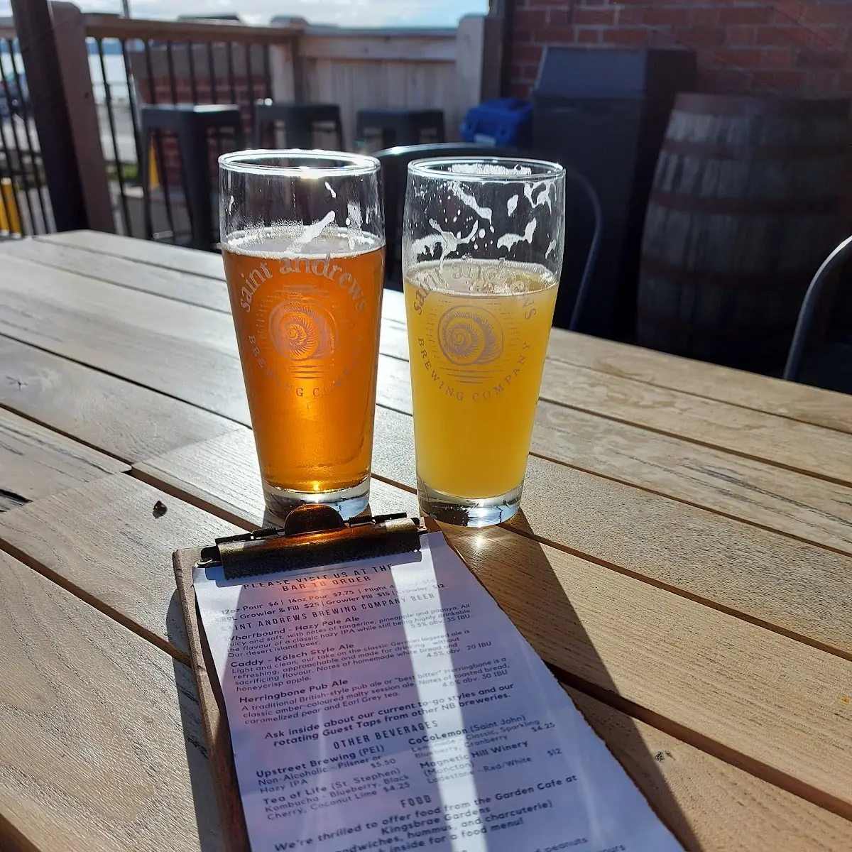 Herringbone Amber and Wharfbound IPA