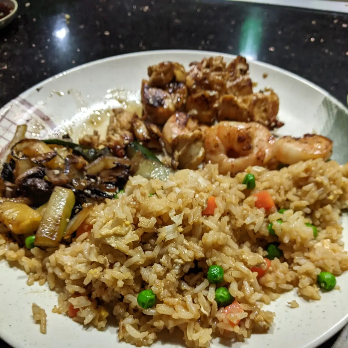 Hibachi Steak Rice and Shrimp