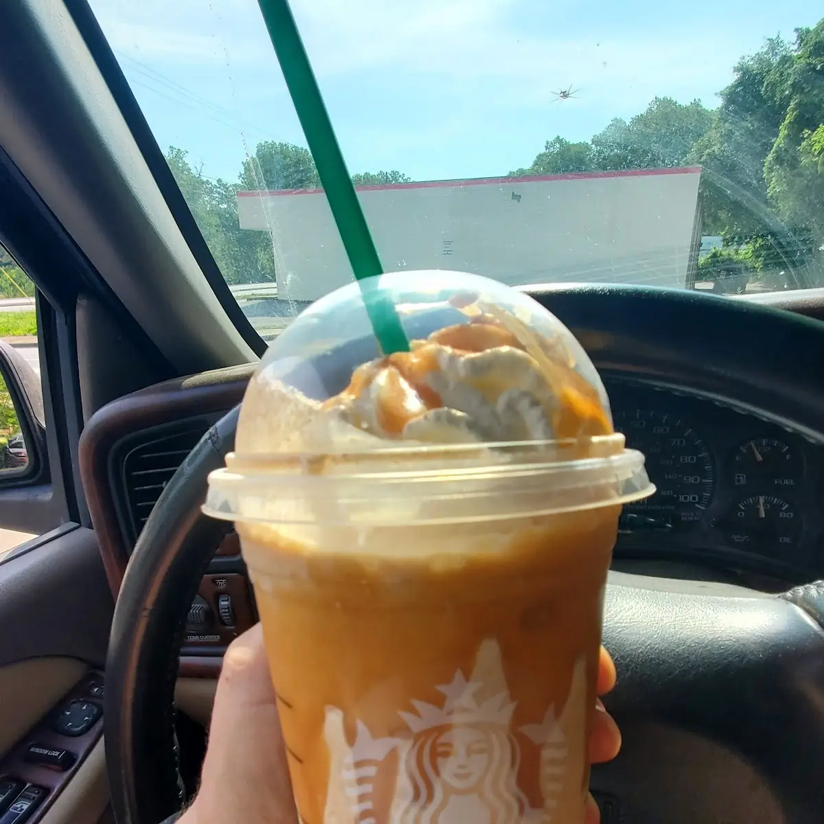 Cinnamon Roll Frappuccino with Caramel Inside & Out