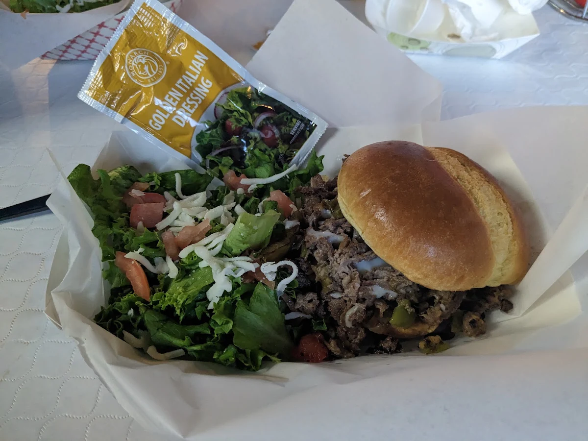 Green Chile Cheese Burger