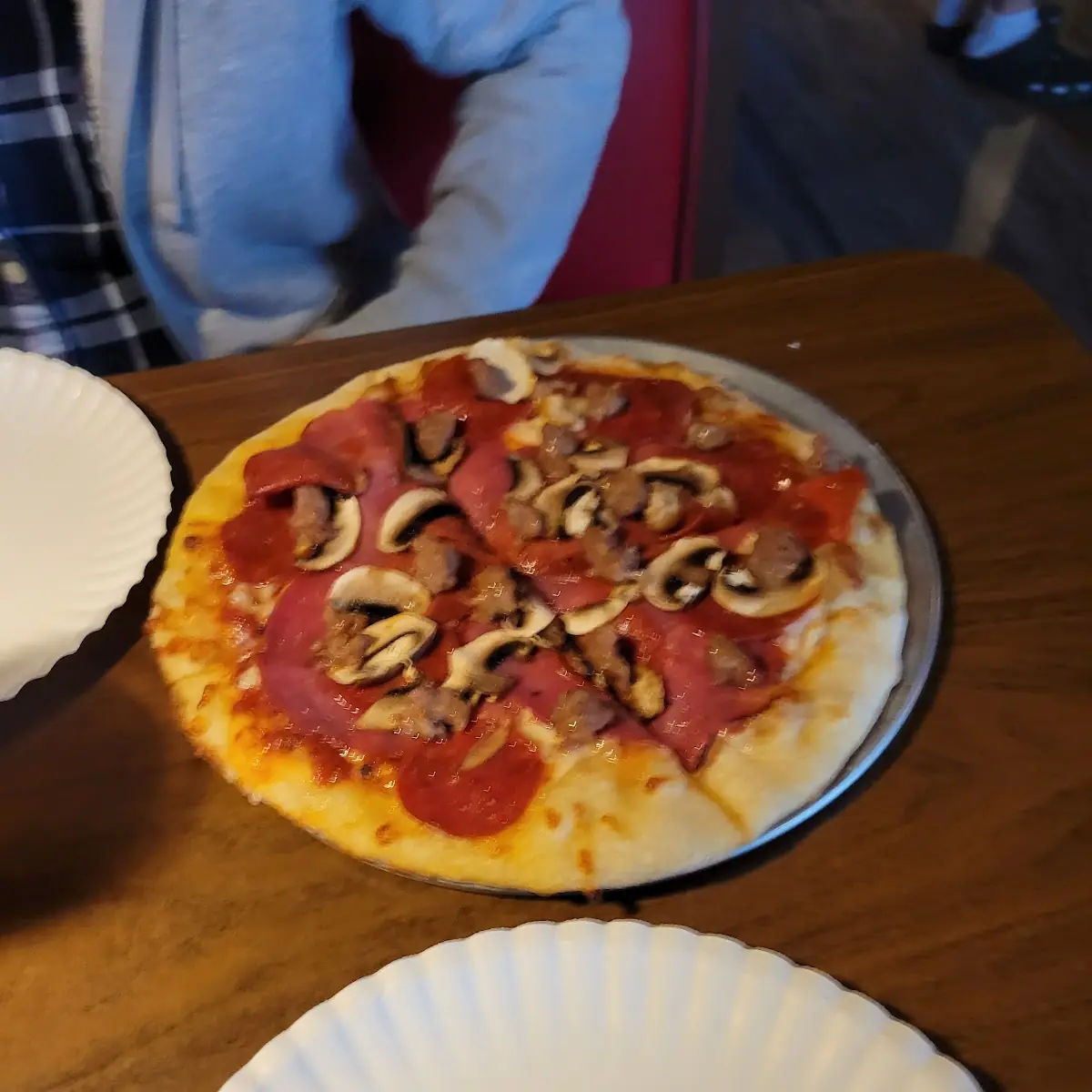 Pepperoni and Mushroom Pizza