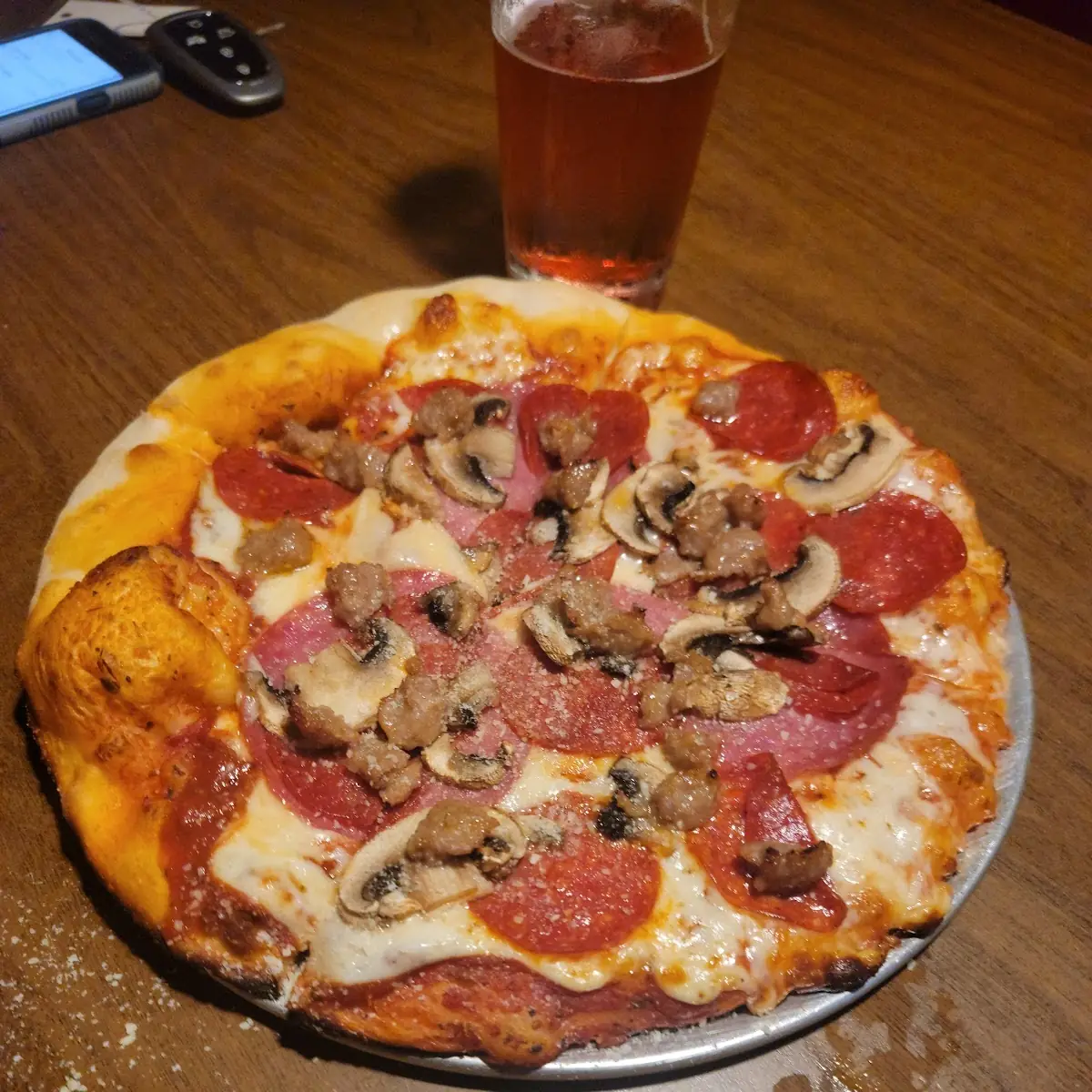 Sausage and Pepperoni Pizza