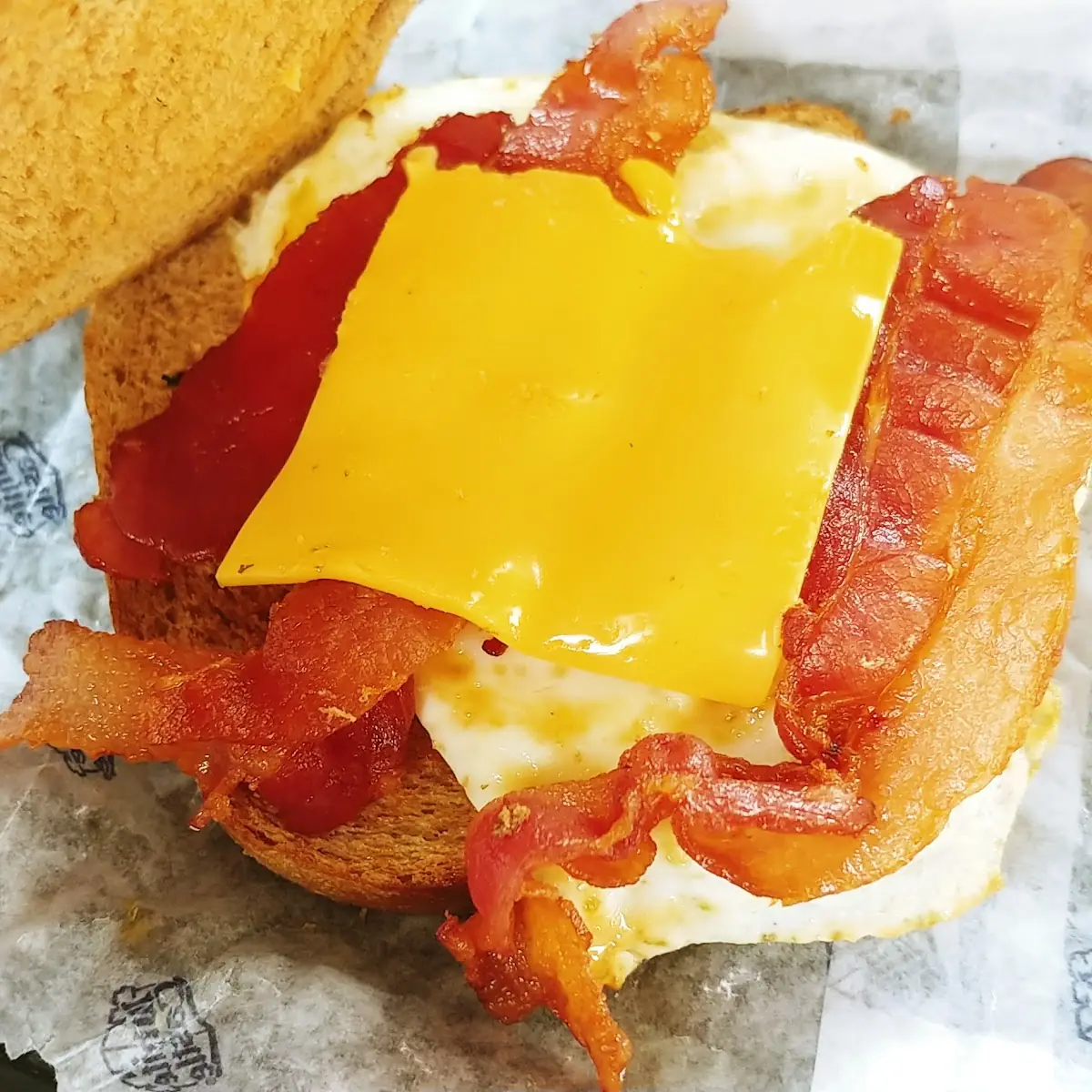 Bacon Egg and Cheese on Toast