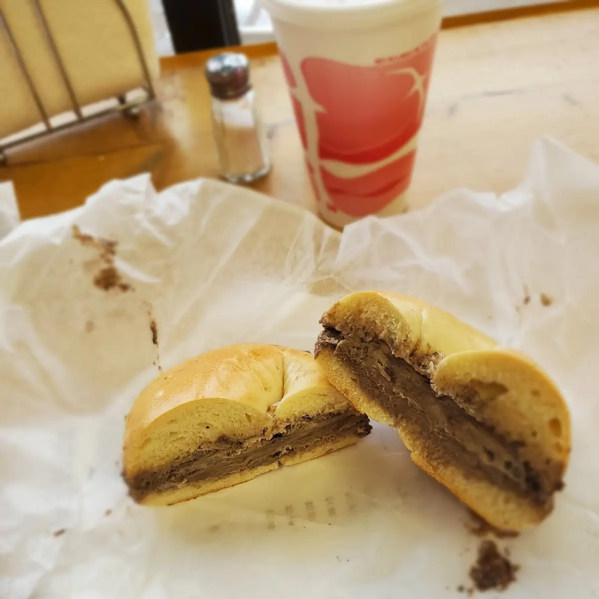 Plain Bagel with Oreo Cream Cheese