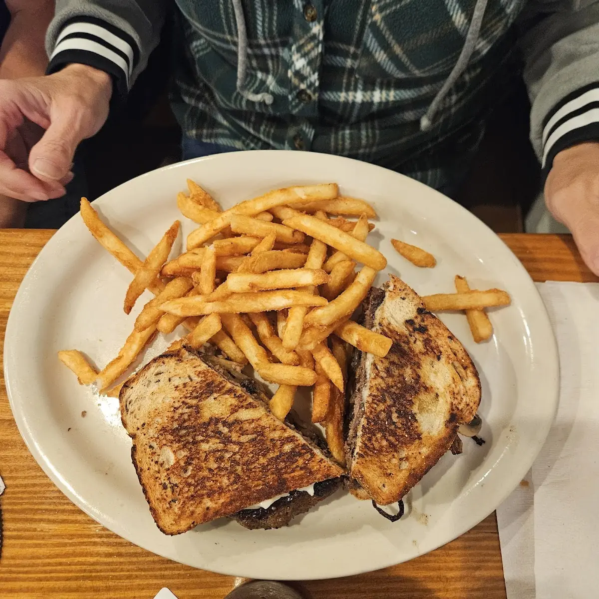 Patty Melt with Fries