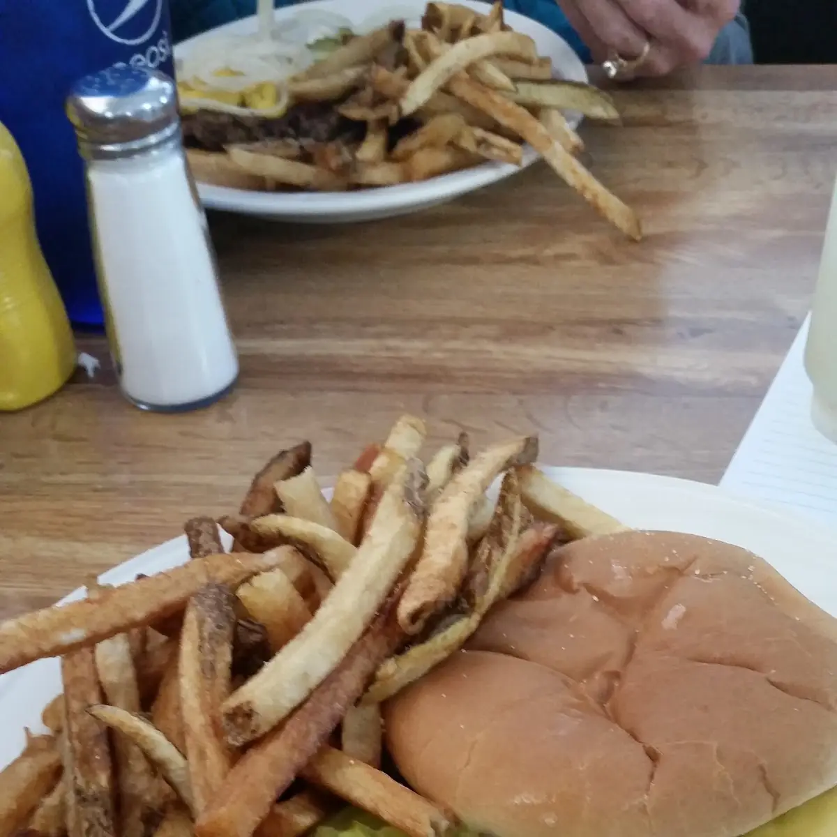 Chesse Burger and Fries