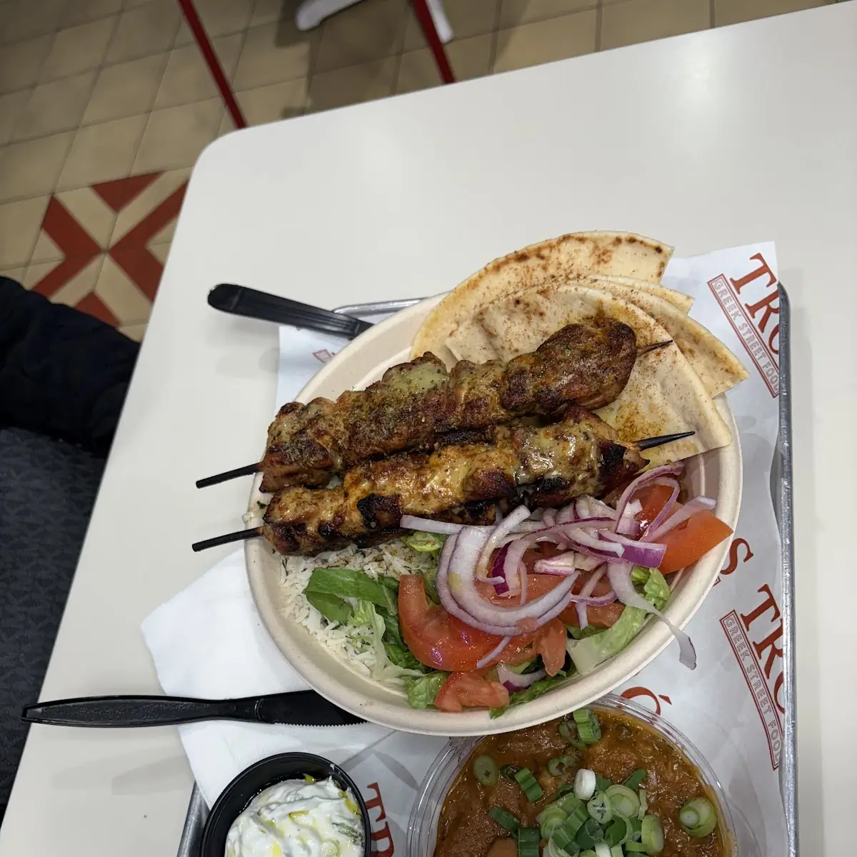 Beef Souvlaki with Pita Bread