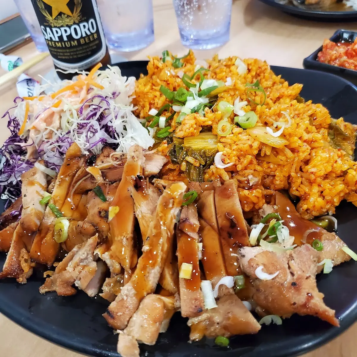 Terriaky Chicken Kimchi Fried Rice