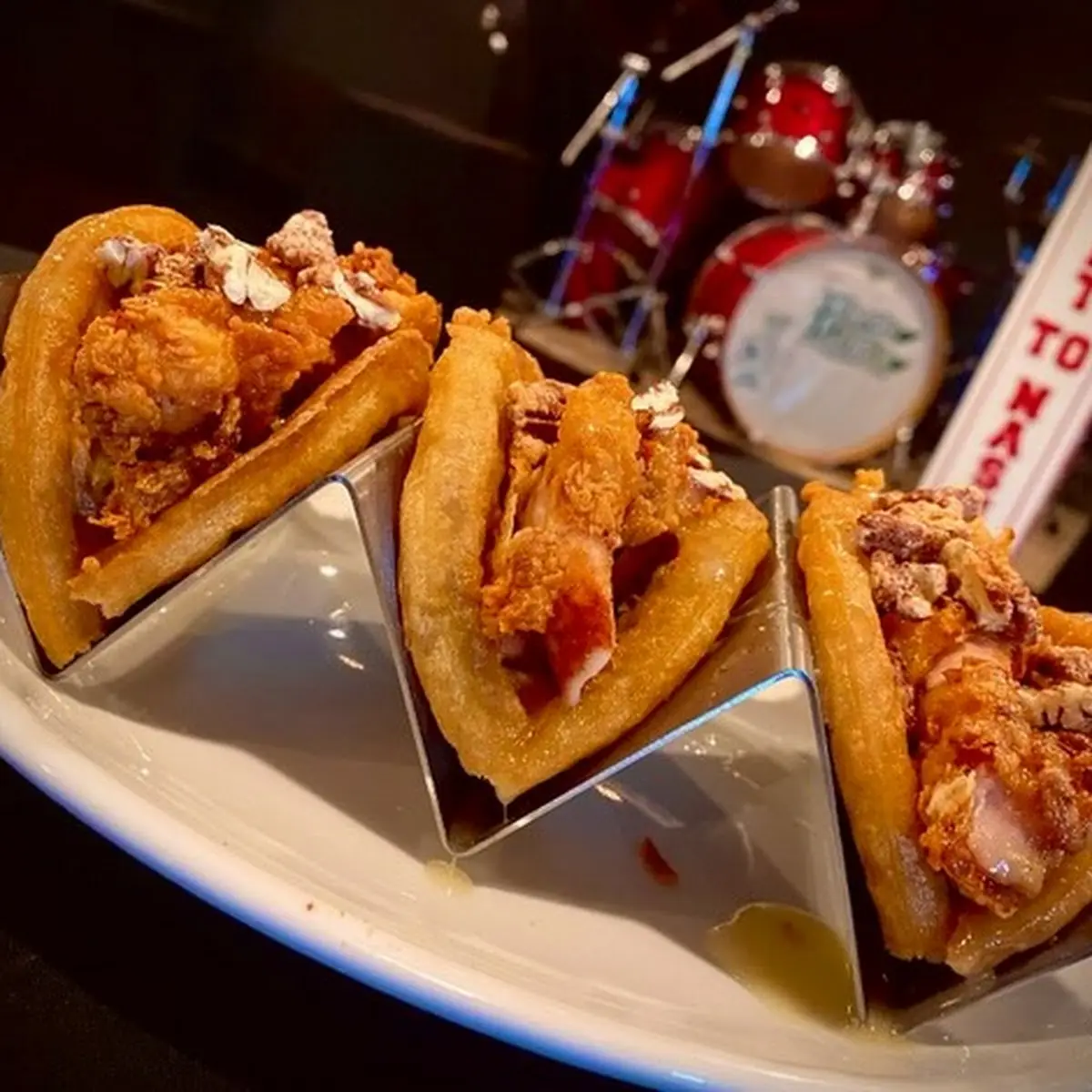 Chicken & Waffle Tacos