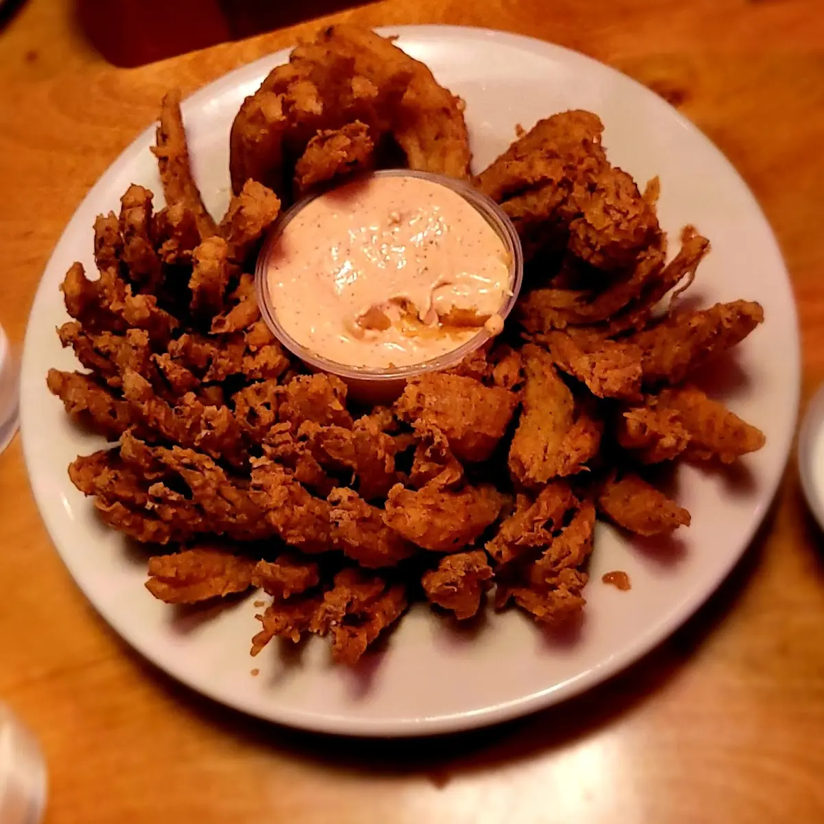 Fried Onion Blossom with Dipping Sauce