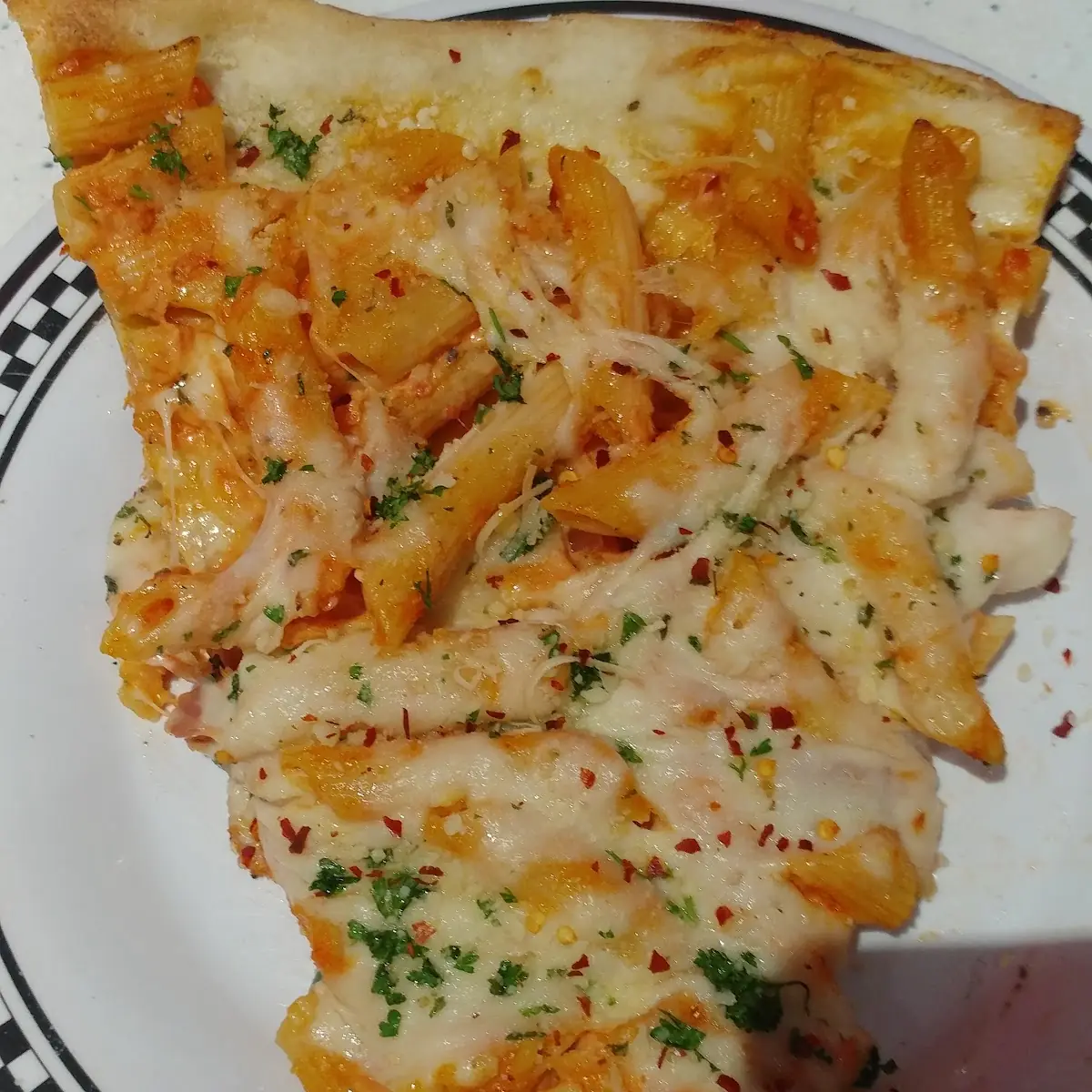 Penne Vodka Pizza Slice