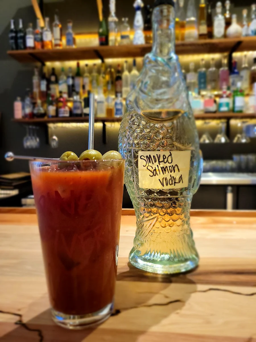 Bloody Mary with Smoked Salmon Vodka