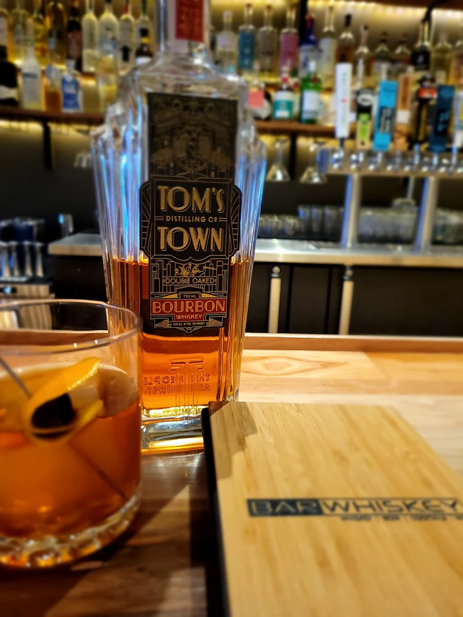 Smoked Old Fashioned with KC's Finest Tom's Town