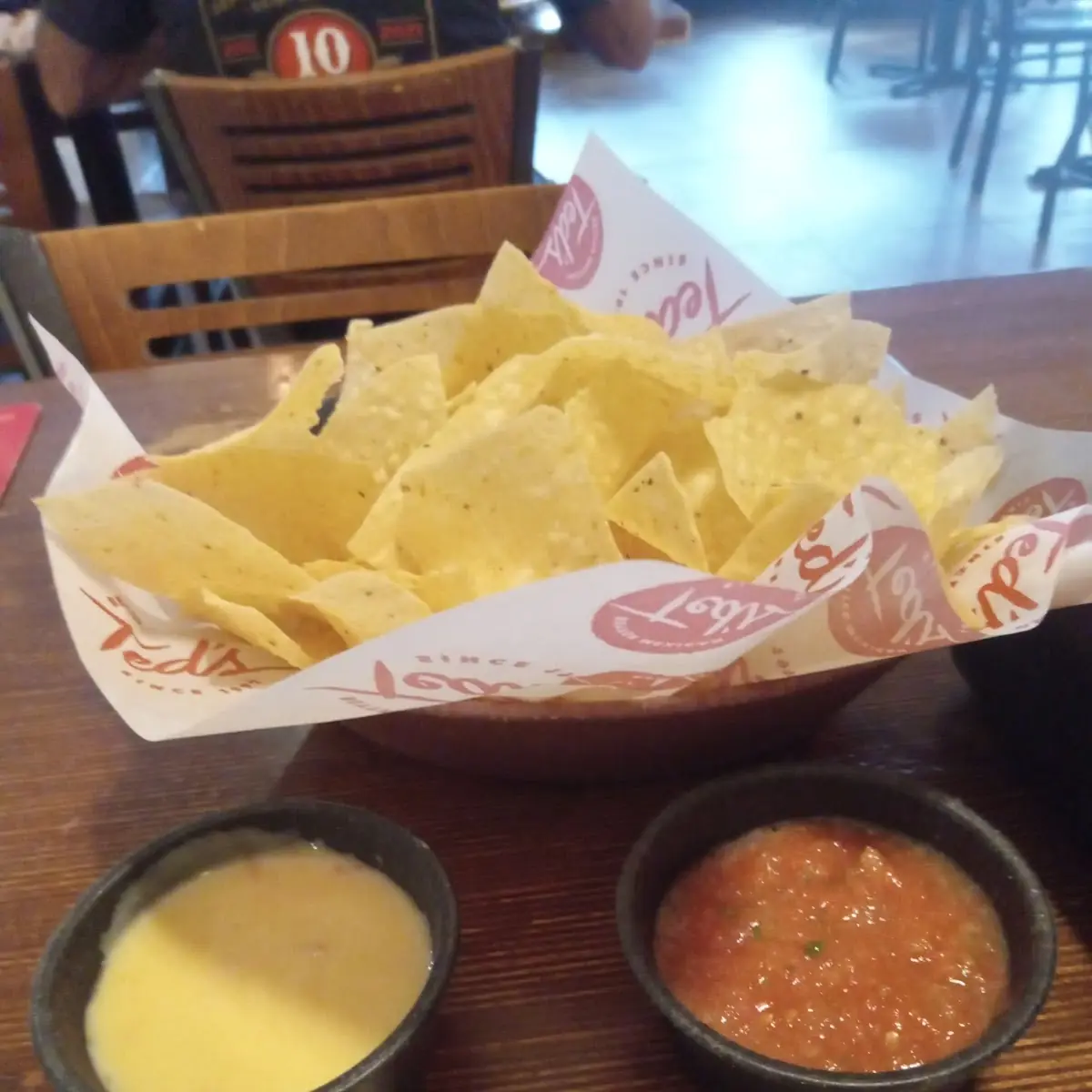 Chips Salsa and Queso