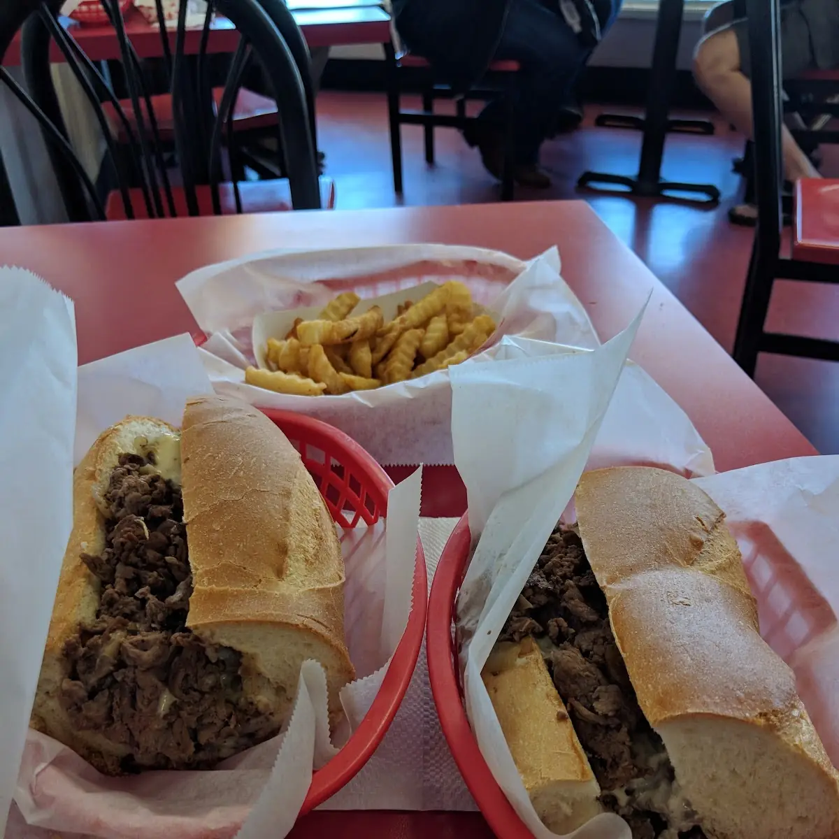 Chicken Cheese Steak Sandwich with Onions