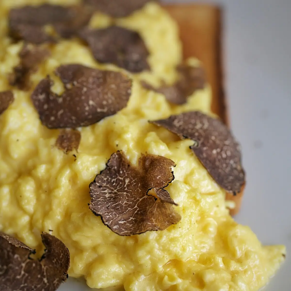 Truffle Scrambled Eggs and Toast