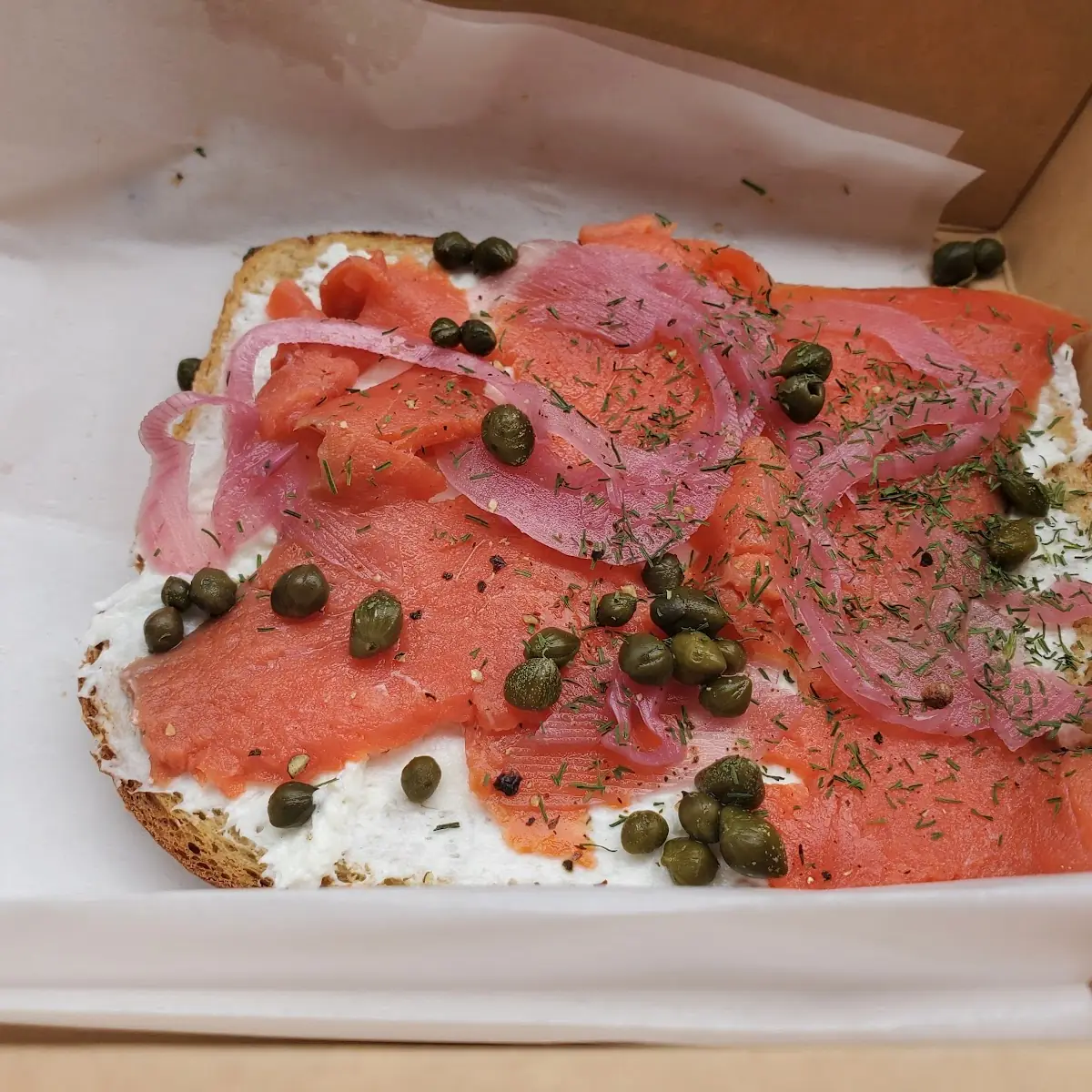 Salmon Lox Toast