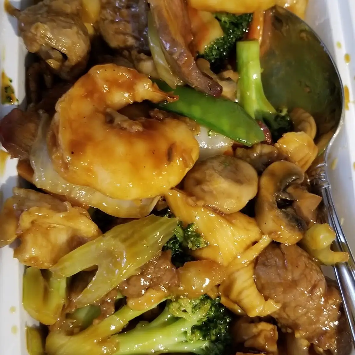 Triple Delight w Garlic Sauce 13 50