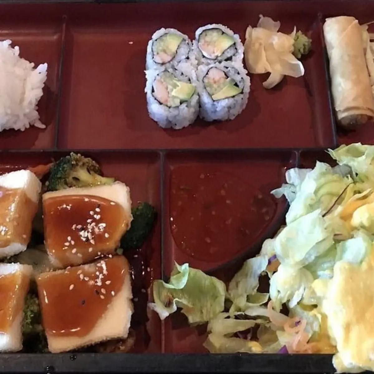 Salmon Teriyaki Bento Box