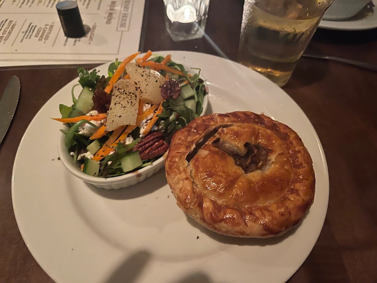 Chicken & Leeks Pie & Pear and Goat Cheese Salad