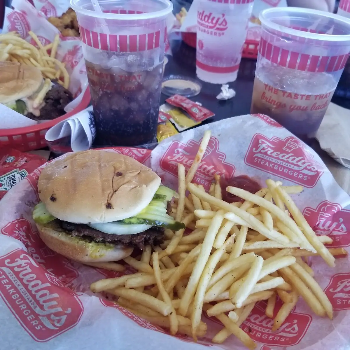 Double Cheeseburger and Fries