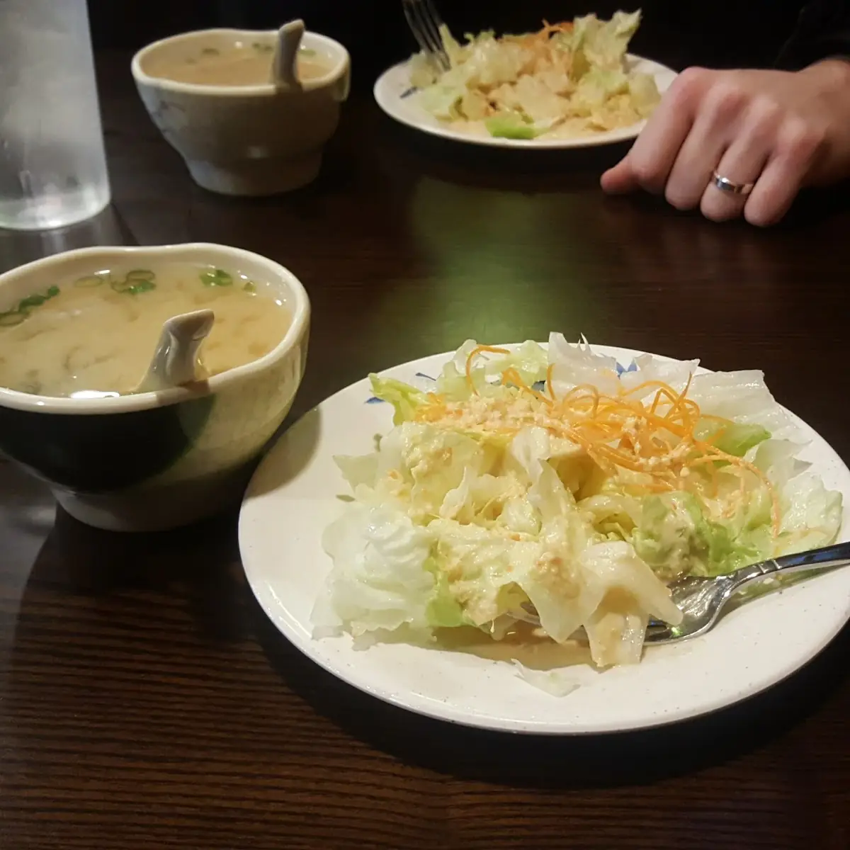 Salad and Miso Soup