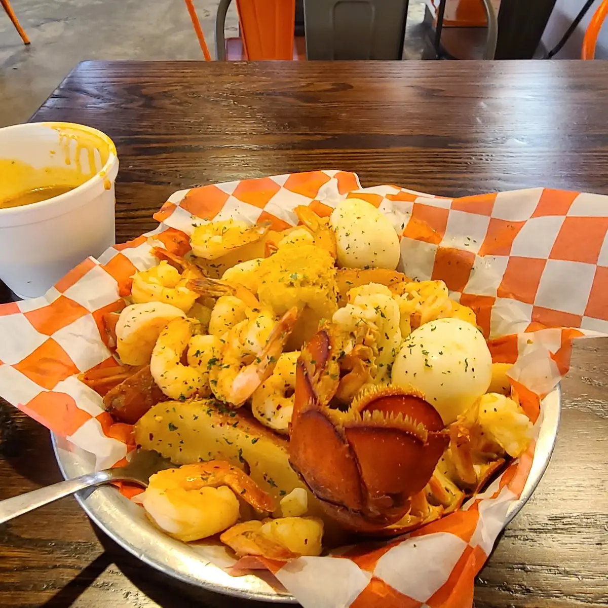 Shrimp Basket and Lobster Tail