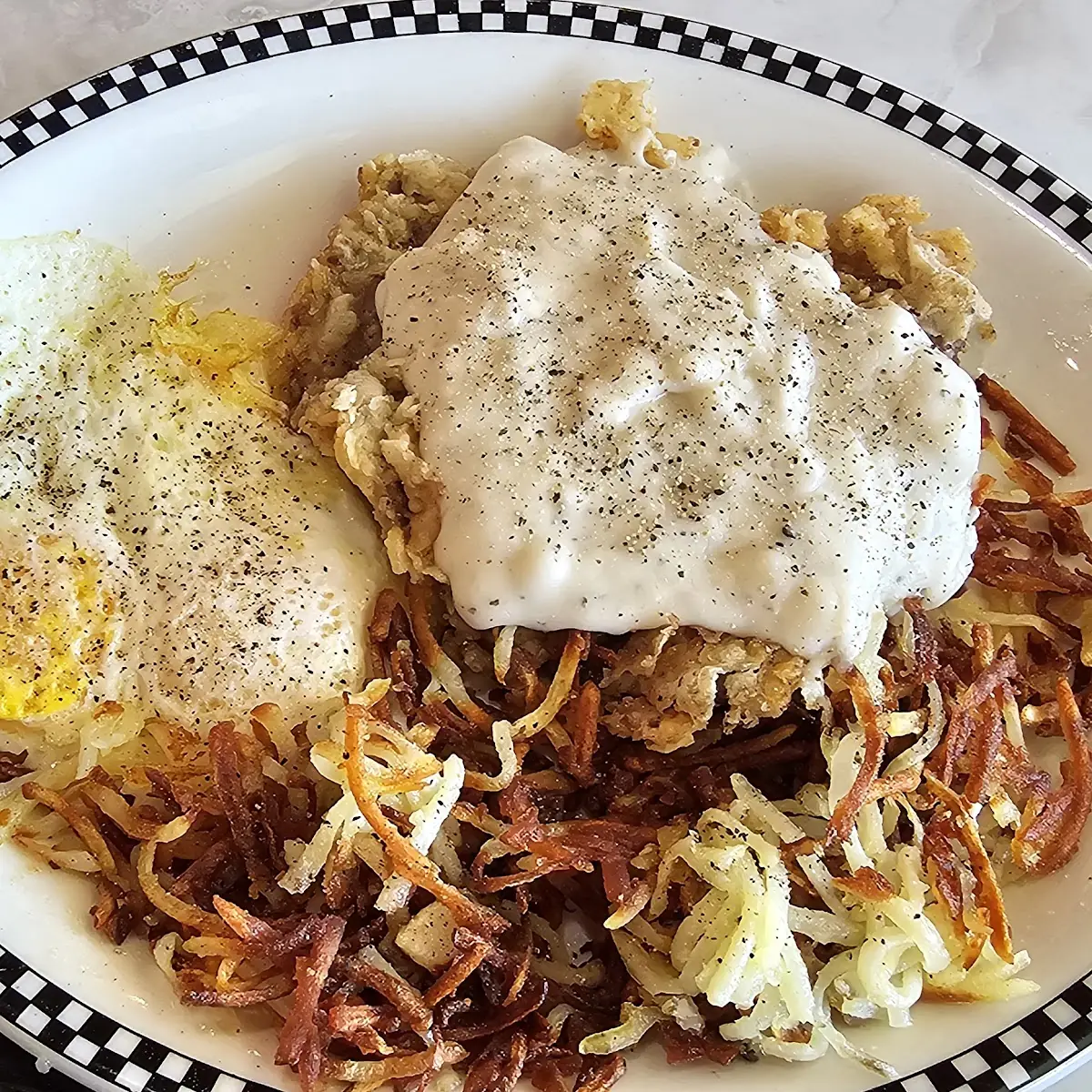 Country Benedict with Hash Browns