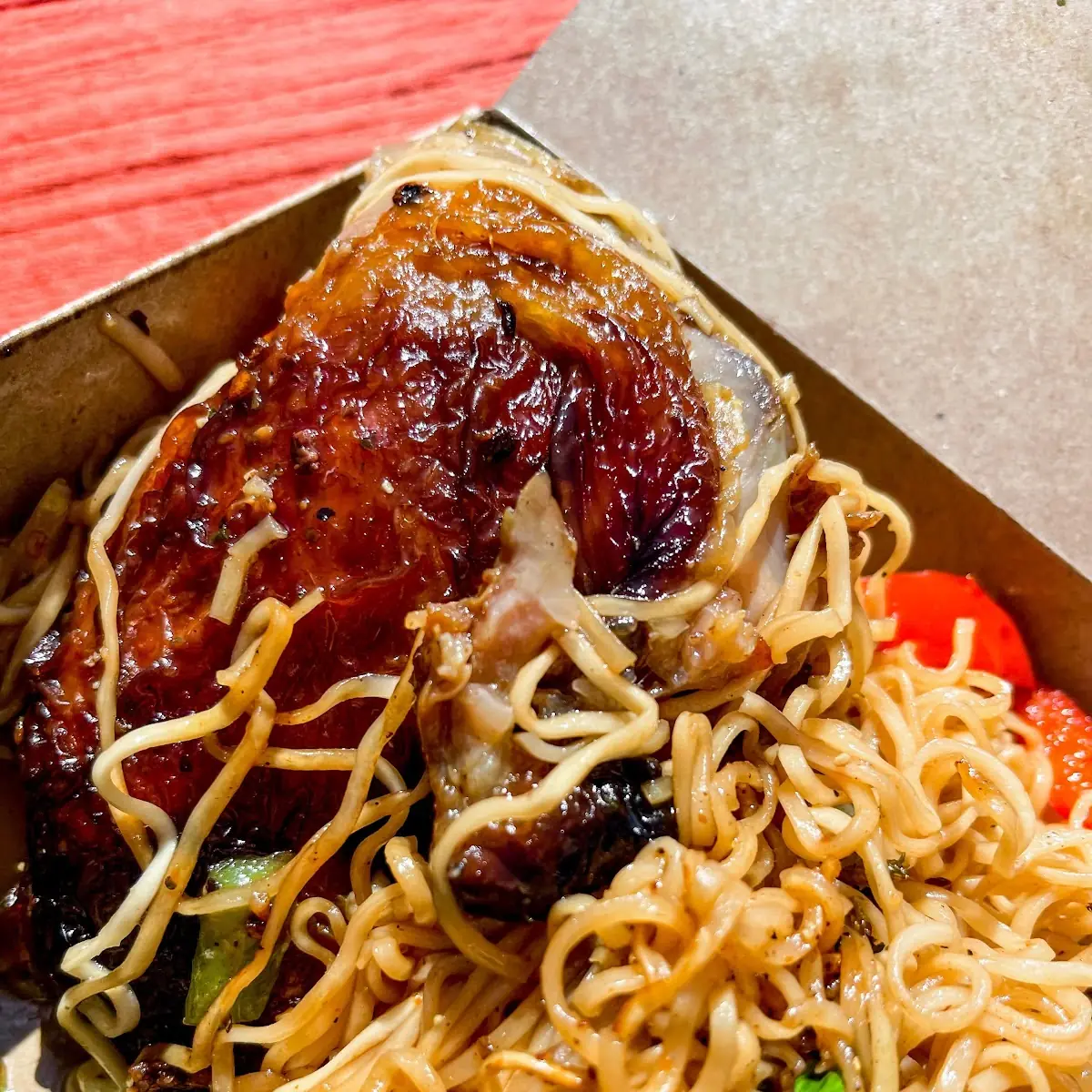 Som Tum with Grilled Chicken