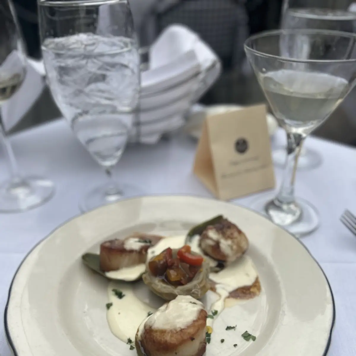 Seared Scallops & Artichoke