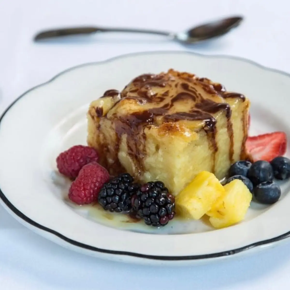 White Chocolate Bread Pudding